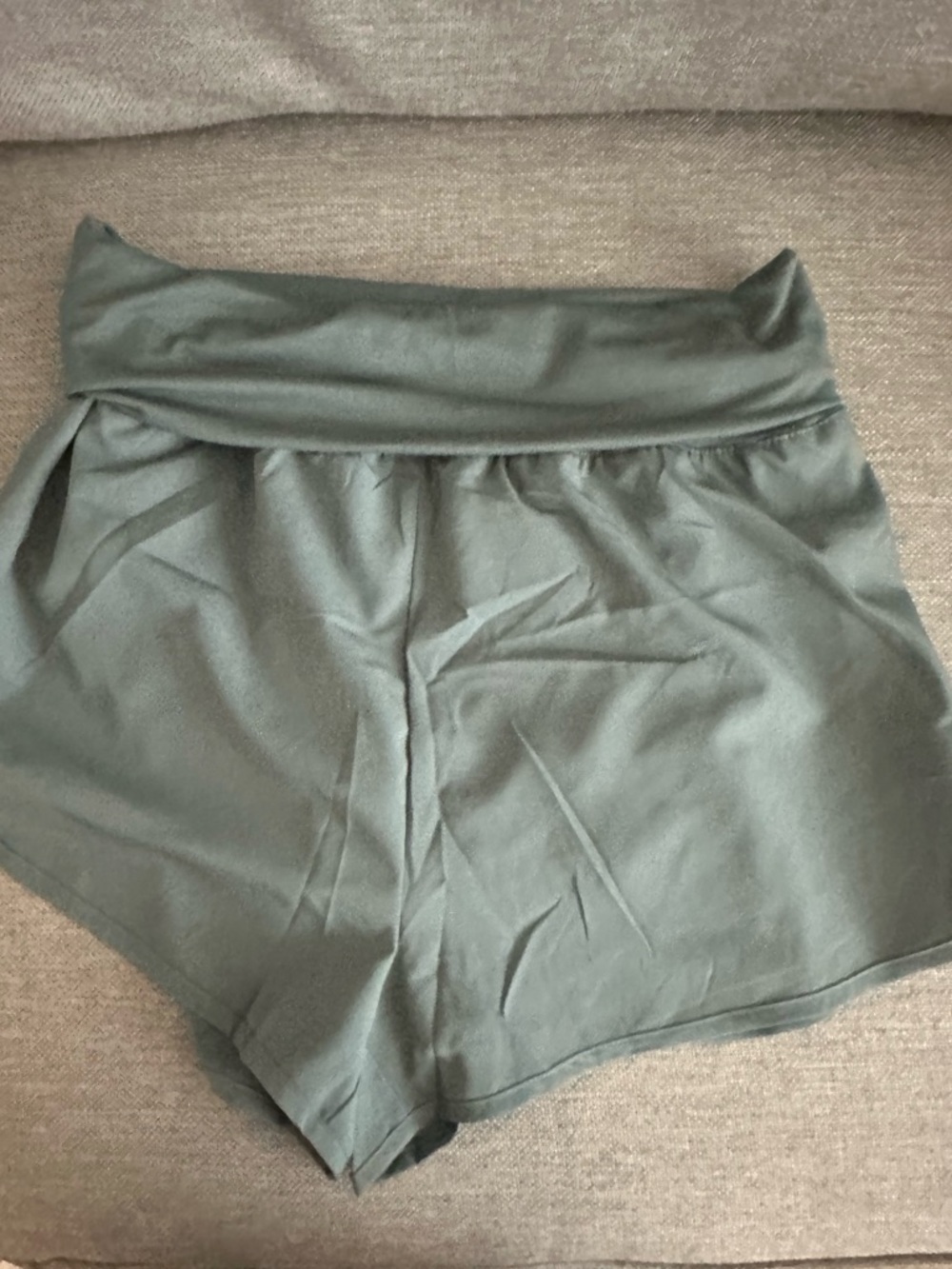 Zenana Outfitters Olive Green High-Rise Athletic Shorts - Picture 4 of 5